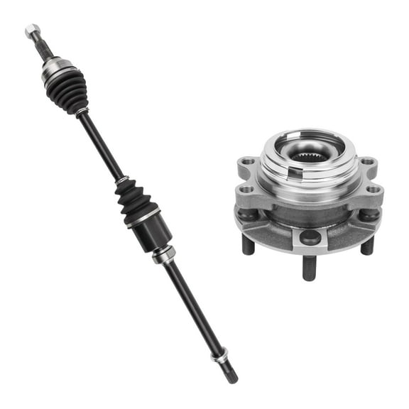 AutoShack Front Right CV Axle Shaft Wheel Hub Bearing Assembly Replacement for 2013 Nissan Altima FWD Passenger Side 5-Lug 5 HUB060200701