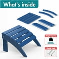 thumbnail image 5 of Hidpriva Outdoor Adirondack Ottoman, HDPE Weather Resistant Folding Footstool for Patio Pool Porch Lawn, Blue, 5 of 7
