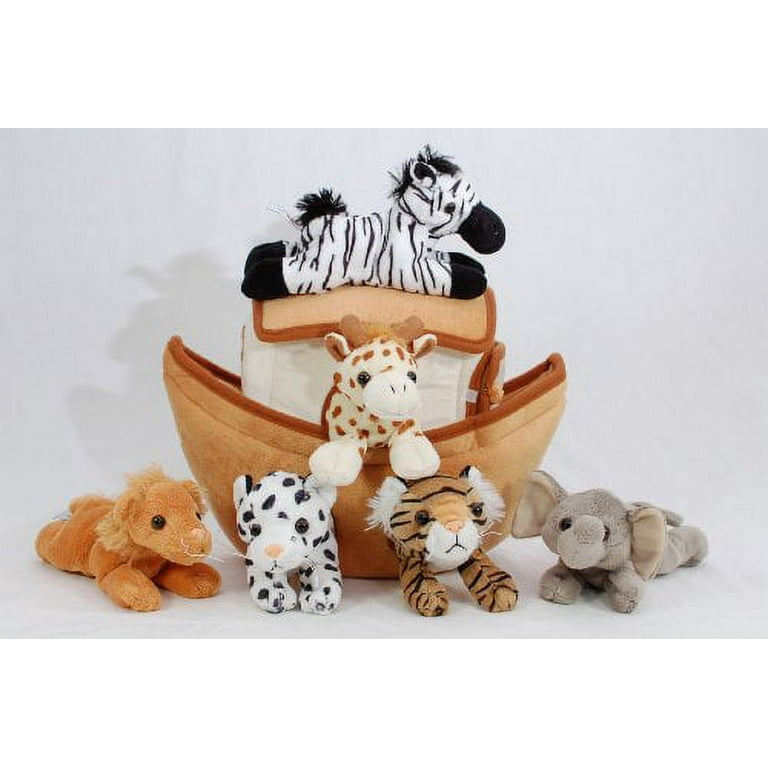Plush Noah's Ark with Animals - Six (6) Stuffed Animals