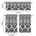 thumbnail image 6 of Boho Kitchen Curtains for Windows – Rustic Tribal Floral Print Cafe Curtains, Vintage Bohemian Geometric Panels for Home Décor, 6 of 6