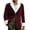 Wine, variant on IWRICH Men's Fuzzy Collar Blazer Winter Party Jackets Corduroy One Button Blazer Coat with Pocket Watermelon Red XL