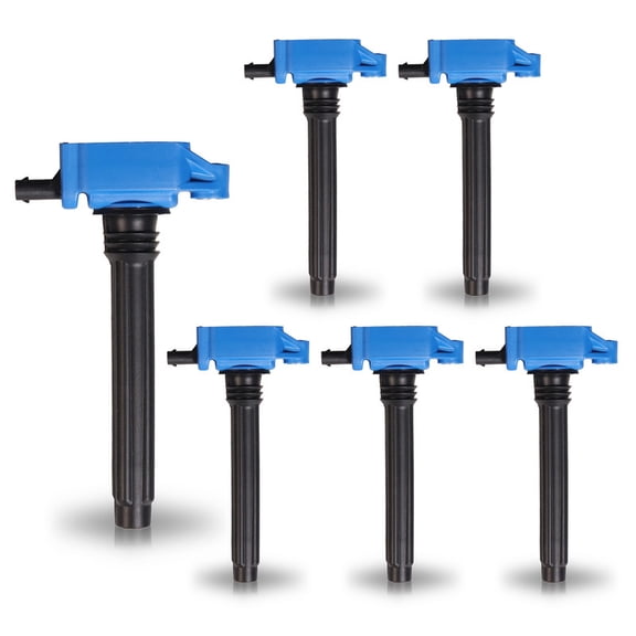 Set of 6 High Performance Ignition Coils Compatible with 2016-2017 Dodge Challenger 3.6L 3604CC 220Cu. In. V6 Replacement for UF648 C1791