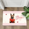 thumbnail image 4 of Happy Valentine's Day Belgian Malinois Brings Love Heart Doormat Sheepdog Dog Lover Gifts Indoor Outdoor Welcome Mat - 02028, 4 of 5