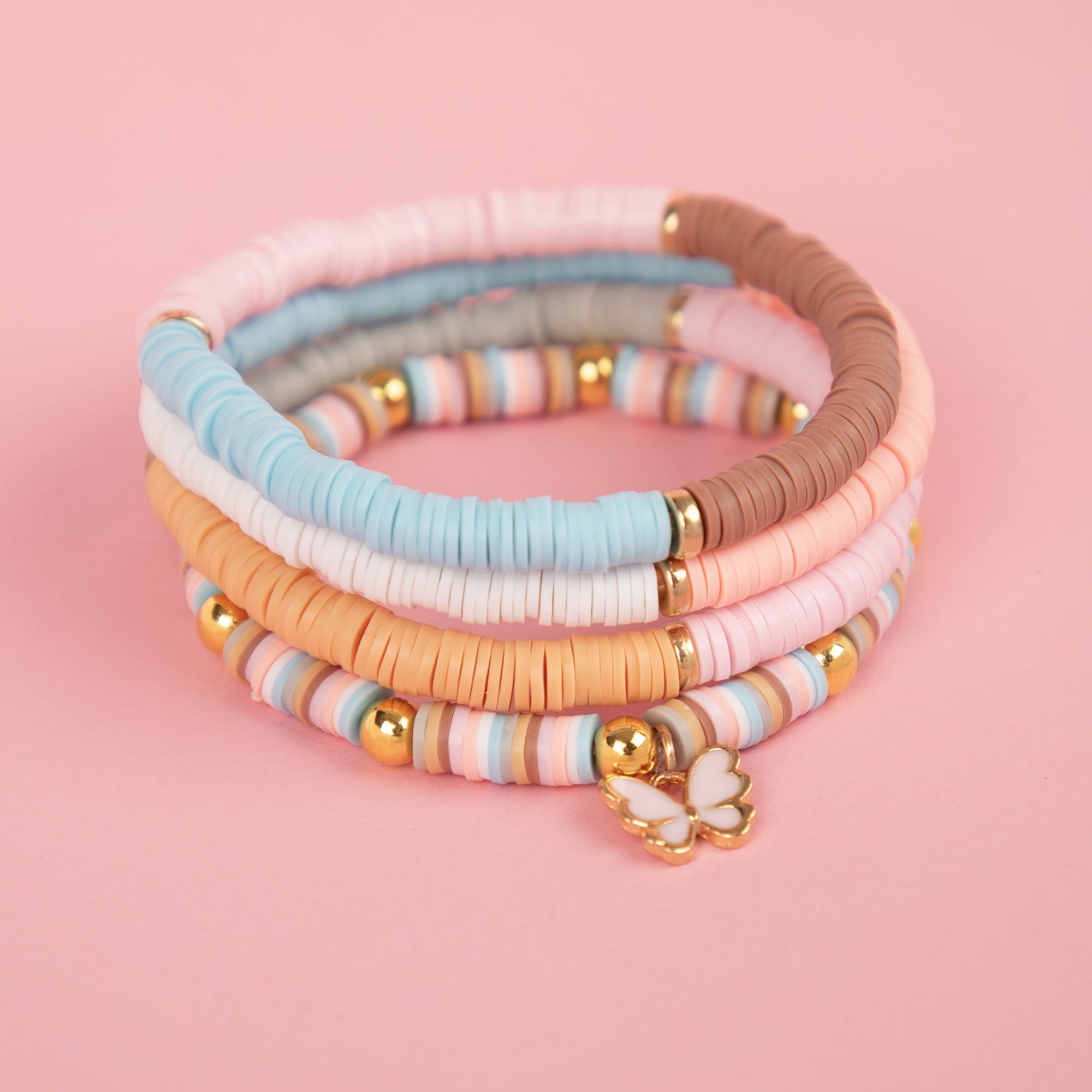 Cousin DIY Jewelry Making Kit with Colorful Heishi Beads and Charms