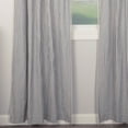 thumbnail image 5 of Piper Classics Farmhouse Ticking Stripe Blue 96" Long Panel Curtains, Set/2 Drapes, 100% Cotton, 5 of 6