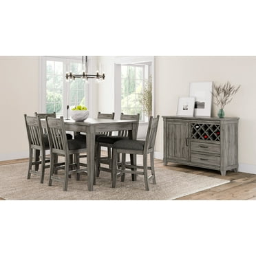 Newboti Furniture Rustic Gray Counter Height Dining Table 1827