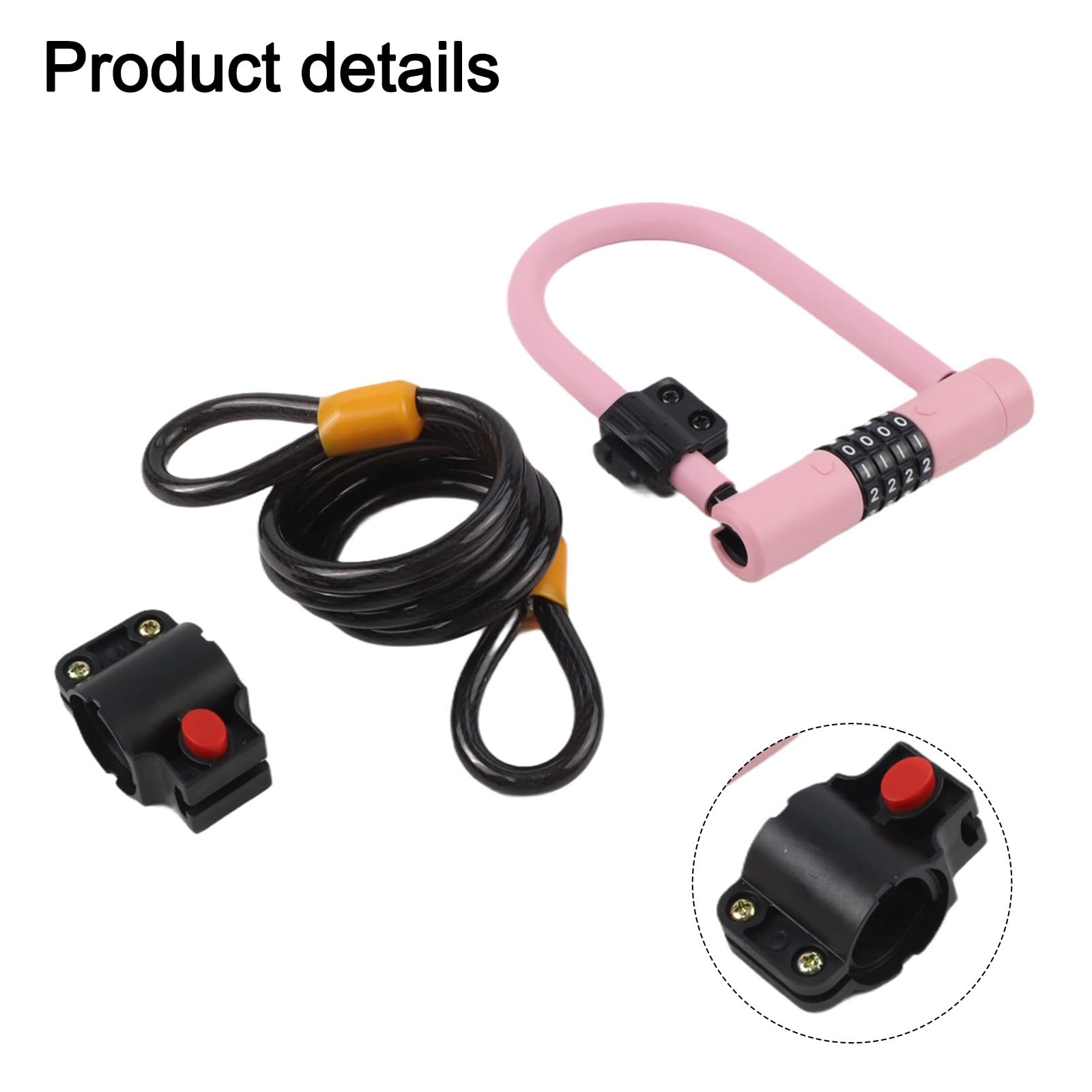 high security bike lock heavy duty bike bicycle wheel lock scooter u lock