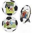thumbnail image 4 of JNANEEI Set of 2 Baseball Soccer Picture Holders Tabletop Wood Photo Frames for Athletes Team Player and Sports Lover Party Gift, 4 of 9