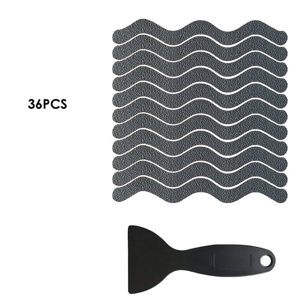 Oenbopo 36 Pcs Anti Slip Shower Stickers, Safety Bathtub Strips Adhesive Decals with Premium