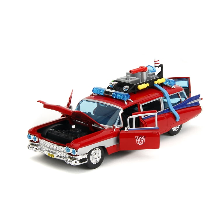 Jada Ghostbusters Ecto-1 Mashup Optimus Prime G1 Graphics Die-Cast