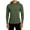 Army Green, variant on Men's Slim-Fit Solid Raglan Hooded Sweatshirt, Smooth Soft Long-Sleeve Base Layer, Thin Knit for Gym Warm-Ups Black S