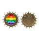 thumbnail image 1 of Pin de Gancho de Metal Vintage Rainbow Gay Lesbian con Forma de Sol, 1 of 3