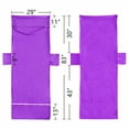 thumbnail image 4 of Muka 6 PCS Microfiber Terry Cloth Beach Pool Lounge Chair Cover Convenient Pocket, 29" x 83"-Purple, 4 of 5