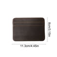 thumbnail image 3 of Mini Portable Leather Card Bag, Multi-Functional Durable Card Holder Wallet, Compact Slim Cash Coin Key Organizer for Men Women Daily Commute Travel Driver License Storage, 3 of 6