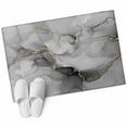 thumbnail image 2 of Grey Ombre Marble Area Rugs 2x3 for Living Room, Gray Marble Crack Abstract Modern Non Slip Washable Rug Runner, Low Pile Indoor Floor Carpet Mat Bathroom Rugs for Bedroom, Kids Room, 2 of 9