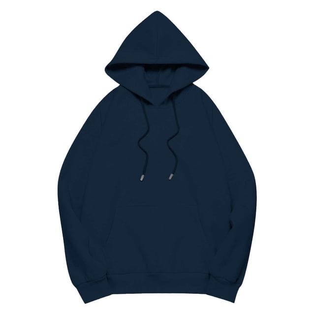 ABATAB Women Hoodies Pullover Casual Sweatshirts Solid Color Loose Fit Long Sleeve Lightweight Drawstring Outfits Tops