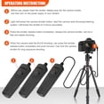 thumbnail image 4 of Shutter Release Remote , 90cm Length SLR Shutter Release Double Layer Key Portable Handle 3 Shooting Methods Supporting Focusing  for 6D Camera, 4 of 8
