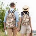 thumbnail image 5 of Picia Colorful Fishes Printed Canvas Daypack - Stylish and Durable Vintage Compact Backpack - Class, Work, Travel, or Laptop Bookbag,Organized Compartments-Medium, 5 of 6