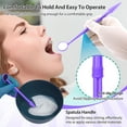 thumbnail image 5 of Disposable Dental Mirrors with Spatula Handle, Individually Wrapped, 100 Pack – Purple, 5 of 7