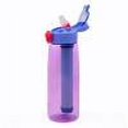 thumbnail image 1 of Botella de agua al aire libre sin BPA de 650ML, botella con filtro de agua potable, botella deportiva, 1 of 7
