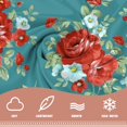 thumbnail image 4 of Head Scarf for Women,27.5 Inches Pioneer Colorful Flowers Square Like Head Scarf for Women,Silk Bandana Hair Wrap Neck Scarf for Women's, 4 of 6