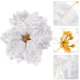 thumbnail image 5 of GOOHOCHY 28 piezas de flores navideñas artificiales, flores de Nochebuena simuladas para manualidades de coronas navideñas, 5 of 7