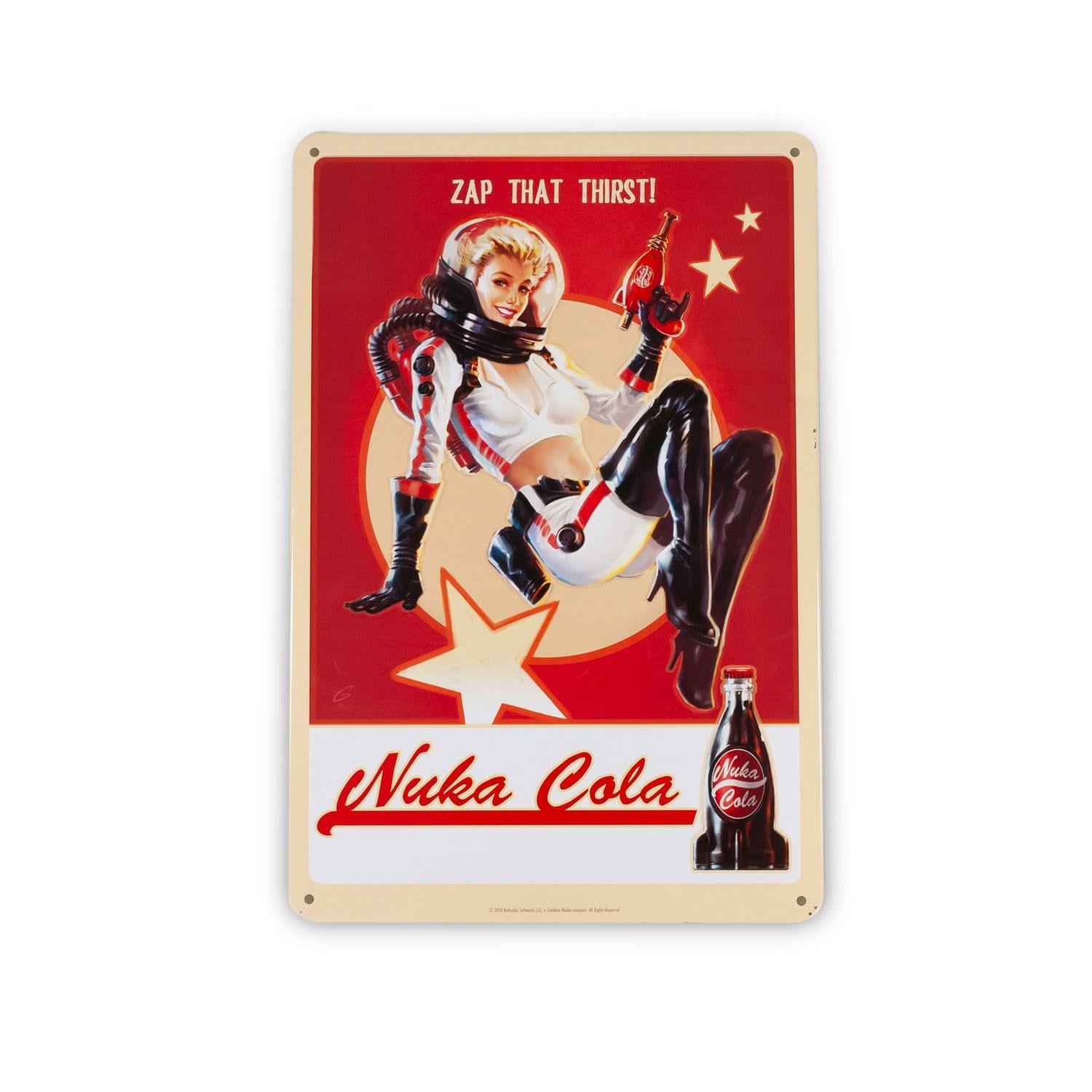 1500px x 1500px - Fallout 76 Nuka Cola Girl Metal Sign | Fanwraps Official Lithograph | 6\