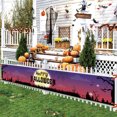 thumbnail image 5 of Halloween Banner 118 X 20 Inch Spooky Graveyard Hanging Sign, Large Halloween Decorations Outdoor for Yard Front Porch Home Halloween Party, 1 Pack, 5 of 5