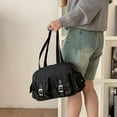 thumbnail image 2 of Elegant Nylon Shoulder Bag, Urban Simplicity, Multi-Pocket Design, Large Capacity, 2 of 9