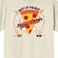 thumbnail image 2 of Best Of The Pizza Lovers Men's Natural Graphic Tee-Large, 2 of 4