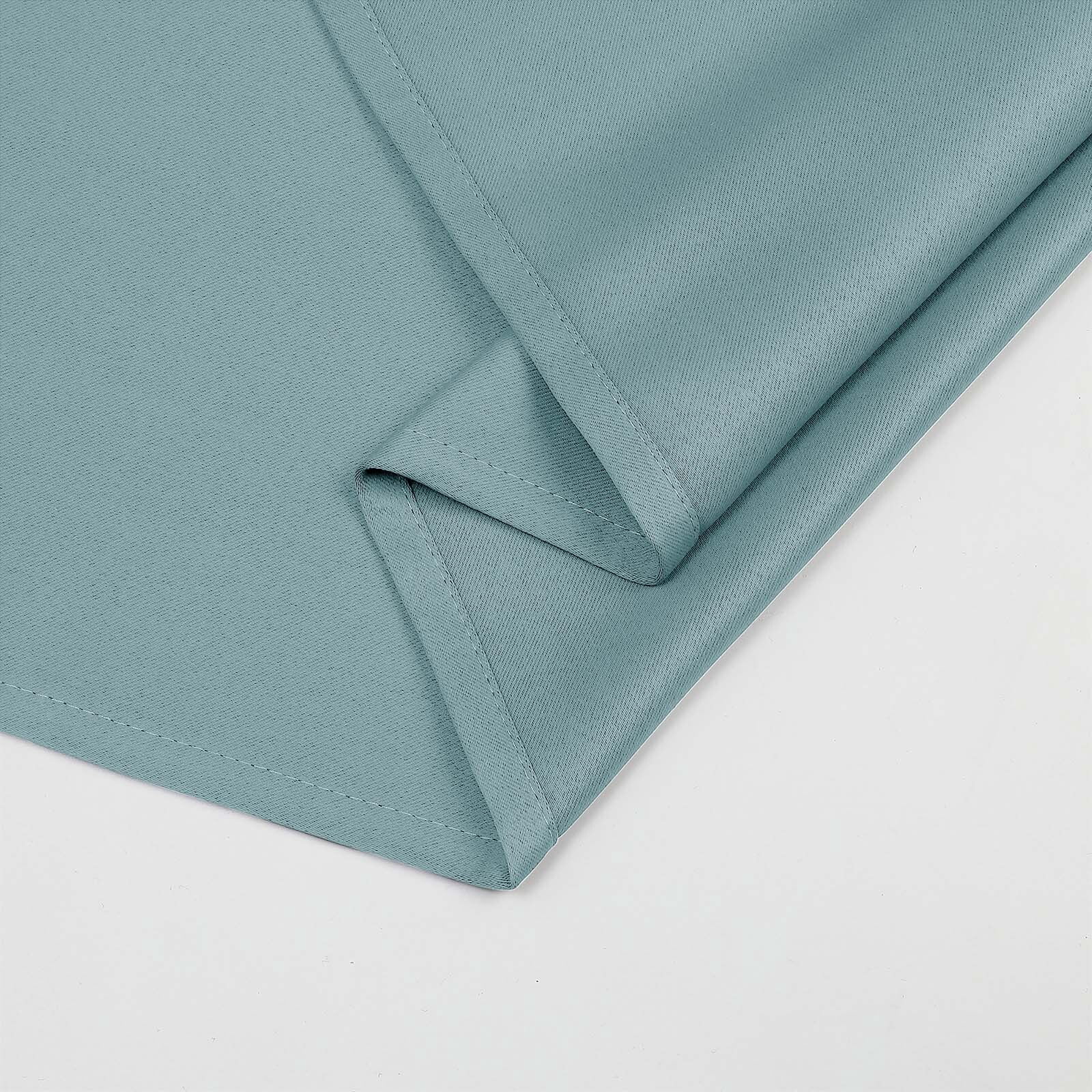 OVZME 2 Panel Blackout Curtains for Small Window, 54 inch Long Short Curtains for Bedroom, Thermal Insulated Energy Saving Room Darkening, W40 x L54 inch, Aqua Blue