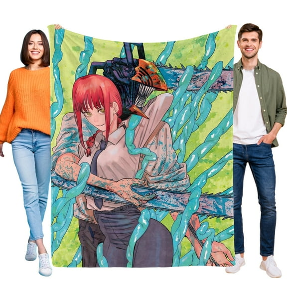 Chainsaw Man-themed Pals Plush Throw Blanket Gifts for Fans Girls Boys Women Present Suitable for a variety of settings 40''*60''(100*150cm)