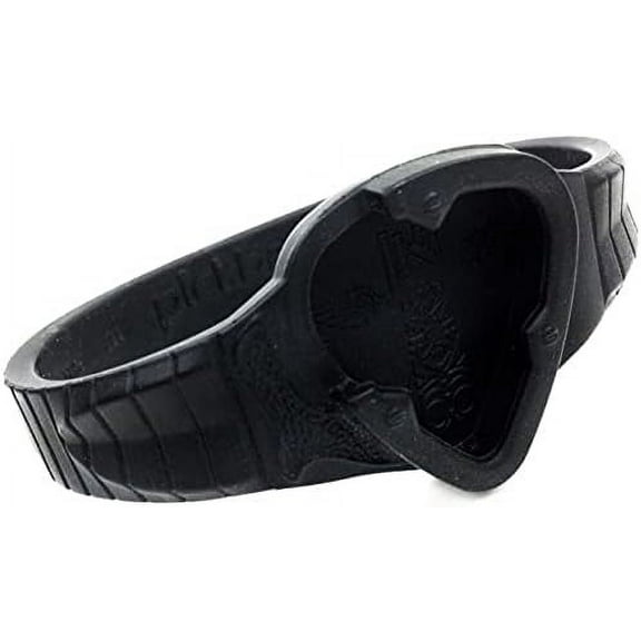 Guitar Pick Holder Silicone Wristband in Black Raven - M to L fit - Designed to hold up to 7 Picks!