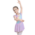 thumbnail image 5 of Yuyuekeji Girls Dance Ballet Leotards,Kids Ruffle Sleeve Tutu Skirted Dress 4-11 T, 5 of 6