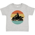 thumbnail image 3 of Inktastic Snowmobile Retro Sunset Boys or Girls Toddler T-Shirt, 3 of 5