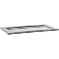 thumbnail image 3 of Crown Display Plastic Plates Floral Design, Clear Disposable Trays With Silver Edged Flower (8 in. x 15 in.) - 6 Ct., 3 of 8