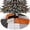 Orange Gray Black, variant on Blue Gold Christmas Tree Skirt 36 Inches, Modern Street Art Splatter Foil Painting Xmas Trees Skirt Mat Cover Decorations for Holiday Party Indoor Outdoor