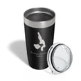 thumbnail image 4 of Knickerbocker Lakes Map Tumbler Travel Mug Insulated Laser Engraved Coffee Cup Maine 20 oz Black, 4 of 5