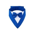 thumbnail image 6 of Pet Tuxedo Bandana with Bow Tie, Adjustable Elegant Formal Neckwear Collar Accessory for Dogs Cats, Perfect for Wedding Party All Breeds Purple M, 6 of 8