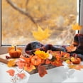 thumbnail image 4 of Autumn Pumpkin Bonsai Centerpiece - 16" Handcrafted Wood Base Fall Decor for Thanksgiving Table, Halloween Porch & Farmhouse Mantel Displays, 4 of 6