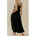 thumbnail image 3 of utcoco Women's Summer Laced Bib Overall Dress Adjustable Straps Sleeveless Maxi Dress, 3 of 4