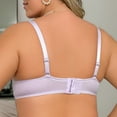 thumbnail image 2 of Riforla Plus Size Wireless Push up Bra Thin Back Closure Lingerie with Underwire for Enhanced Support Full Coverage Bra for Big Everyday Wear Bras 105D, 2 of 9