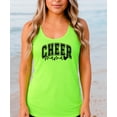 thumbnail image 3 of Trendy Cheer Mama Tank Top for Women Supportive Mama Shirt Neon Green Tank Top Medium, 3 of 4