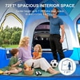 thumbnail image 3 of Slsy Screen House Pop-Up Canopy Instant Tent Outdoor Camping Tent with Carry Bag for Patio, Backyard, Deck & Outdoor Activities 71"L x71"W x71"H, 3 of 8