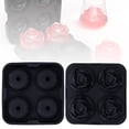 thumbnail image 1 of Ice 4 Grids Ice Block  Silicone Rose Flower Ice  Making  For Cake Decoration Kids Playset, 1 of 8
