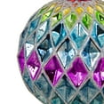 thumbnail image 4 of Northlight Glittered Harlequin Christmas Glass Ball Ornament - 3.75" - Rainbow, 4 of 5