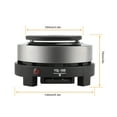 thumbnail image 4 of Hinzonek Mini Electric Heater Stove, 500W Round Hot Plate Portable Countertop Burner For Ceramic Glass Kettle Single Plate Cooktop, Easy to Clean Multifunction Home Kitchen Hot Burner,Black, 4 of 10