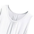 thumbnail image 6 of Tank Tops Women Gym Loose Fit Workout Athletic Sleeveless Running T Shirt Casual Solid Color Round Neck Tshirt Ladies Plus Size Vest Top Summer Workout Yoga Tops, 6 of 7