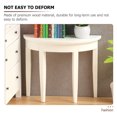 thumbnail image 2 of Miniature Furniture Mini House Half Round Table Craft Furniture for Kids, 2 of 9