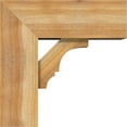 thumbnail image 3 of Ekena Millwork 8"W x 20"D x 20"H Balboa Block Rough Sawn Bracket w/ Offset Brace, Western Red Cedar, 3 of 25